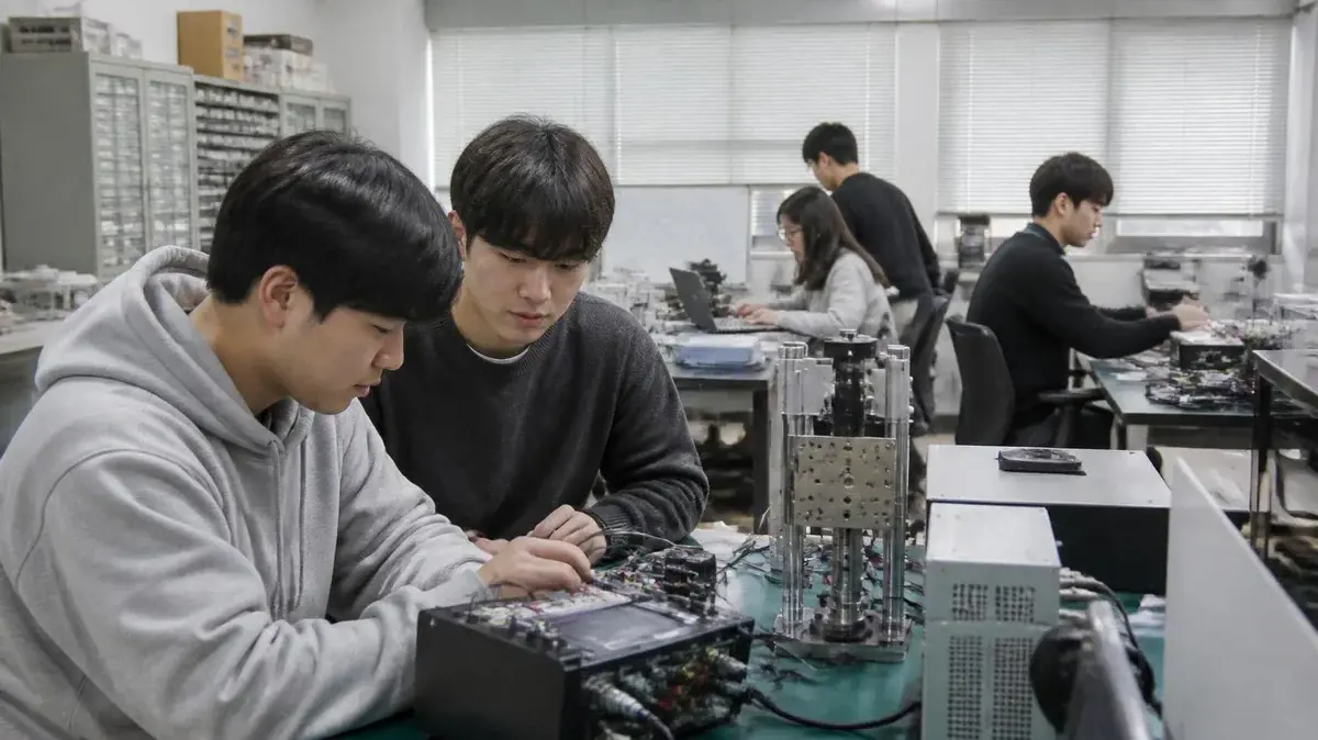 Phòng lab khối kỹ thuật tại KNU