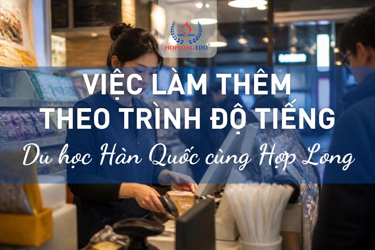 Việc làm thêm phổ biến cho du học sinh Hàn Quốc 2026 theo trình độ tiếng Hàn
