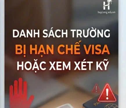 Danh sách trường Hàn Quốc bị hạn chế cấp visa hoặc xem xét kỹ năm 2026