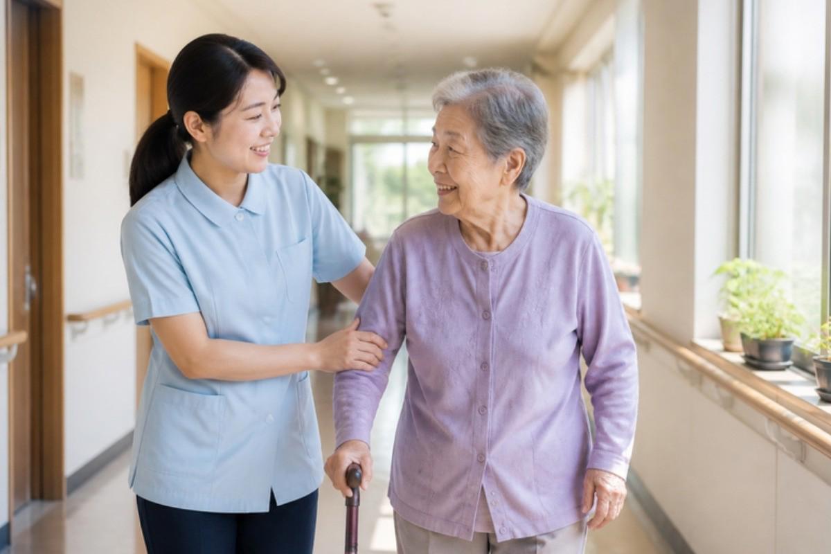 Du học sinh thực hành chăm sóc người cao tuổi tại trung tâm dưỡng lão ở Hàn Quốc