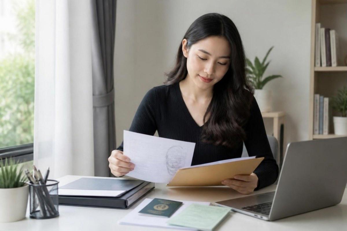 Học viên chuẩn bị bộ hồ sơ thạc sĩ gồm bảng điểm, xác nhận số dư và hộ chiếu