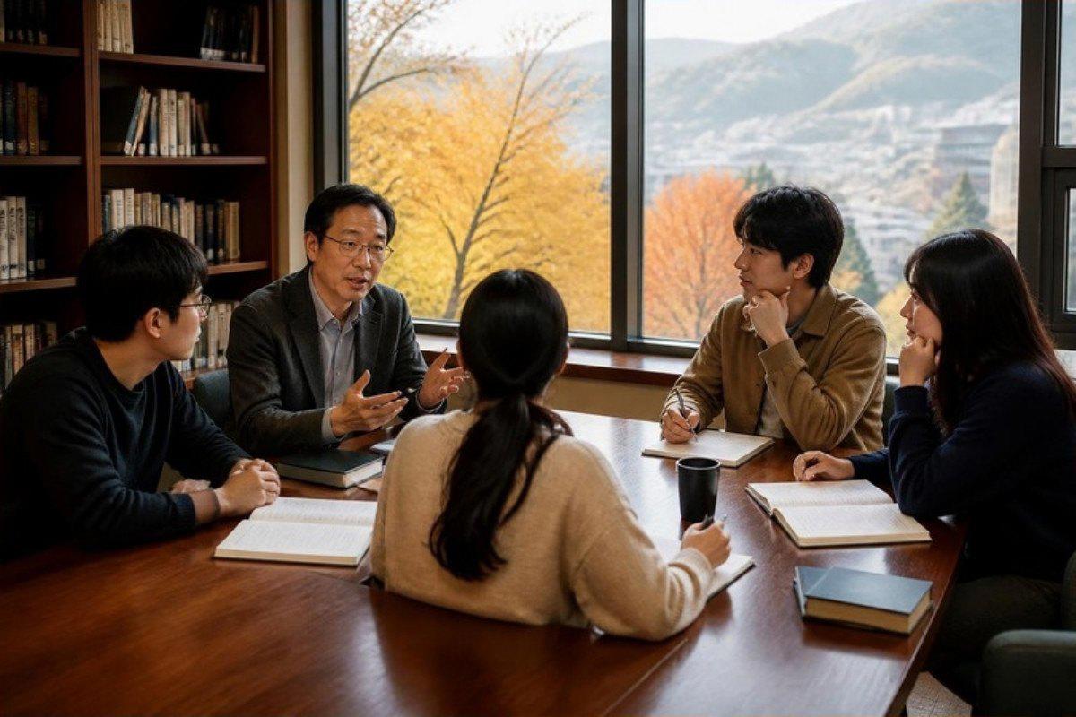 Lớp thạc sĩ ít người học cùng giáo sư