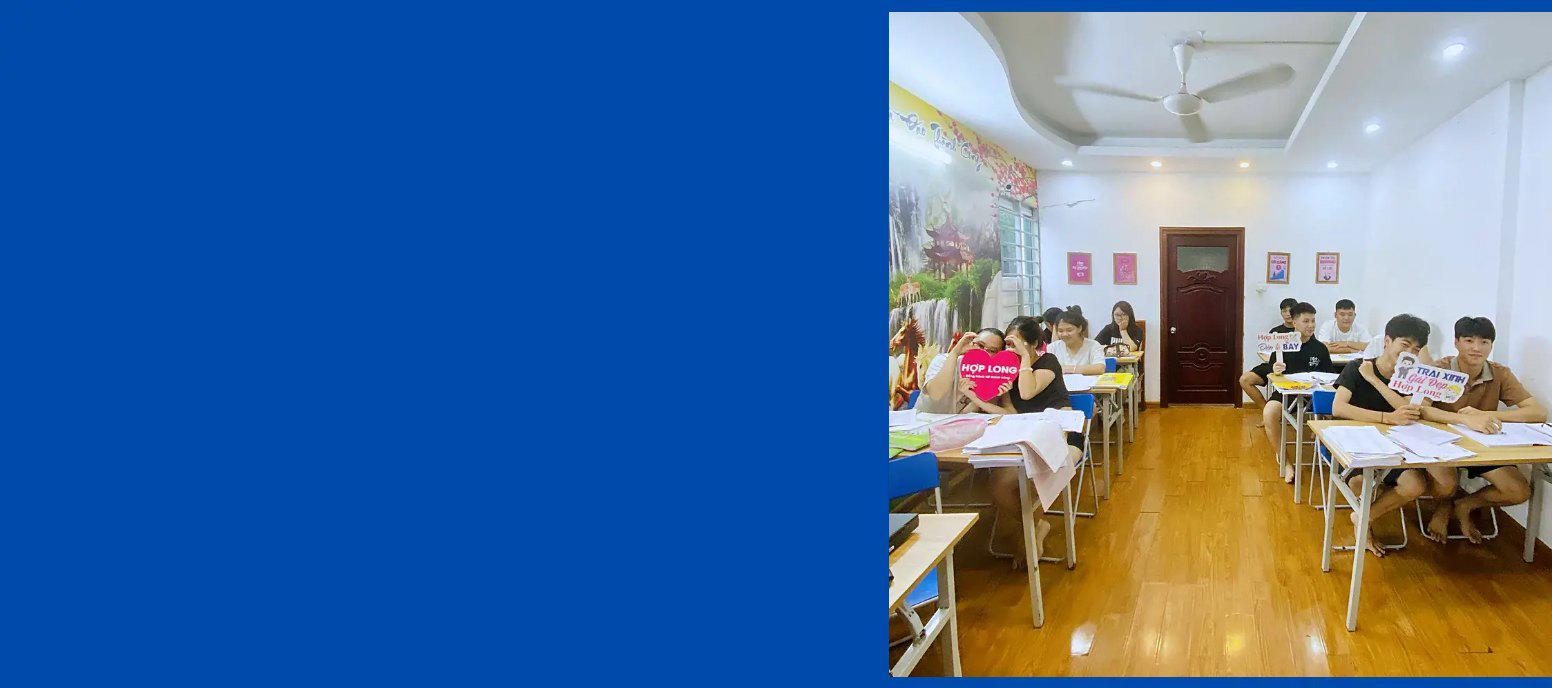 Lớp tiếng Hàn trước khi bay tại Hợp Long Education